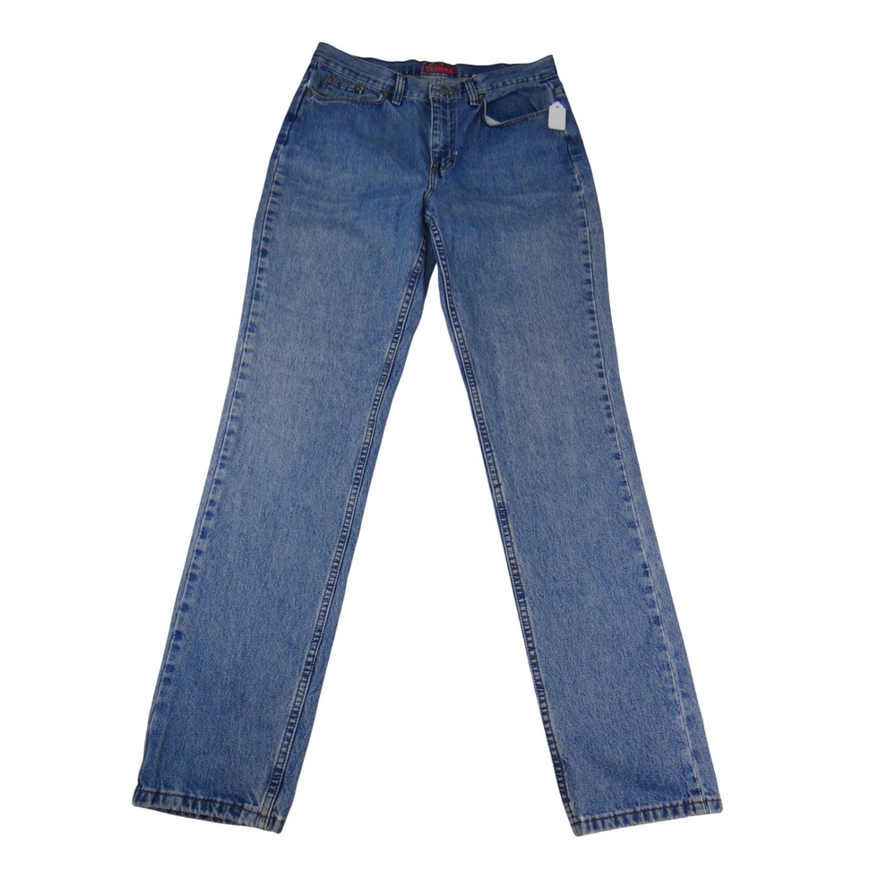 Faded Glory Classic Fit Straight Leg Jeans Blue Stonewash 10 Tall FGL04461 4455